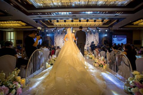 没有举办婚礼结婚